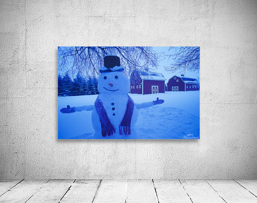 snowman barn Wall Preview