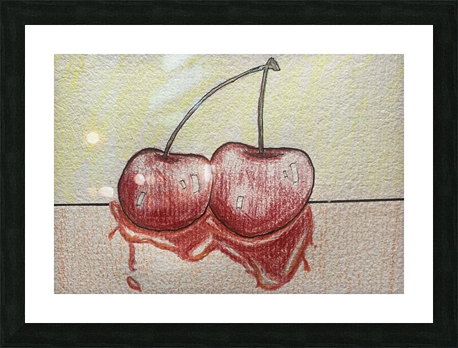 Cherries Picture Frame print