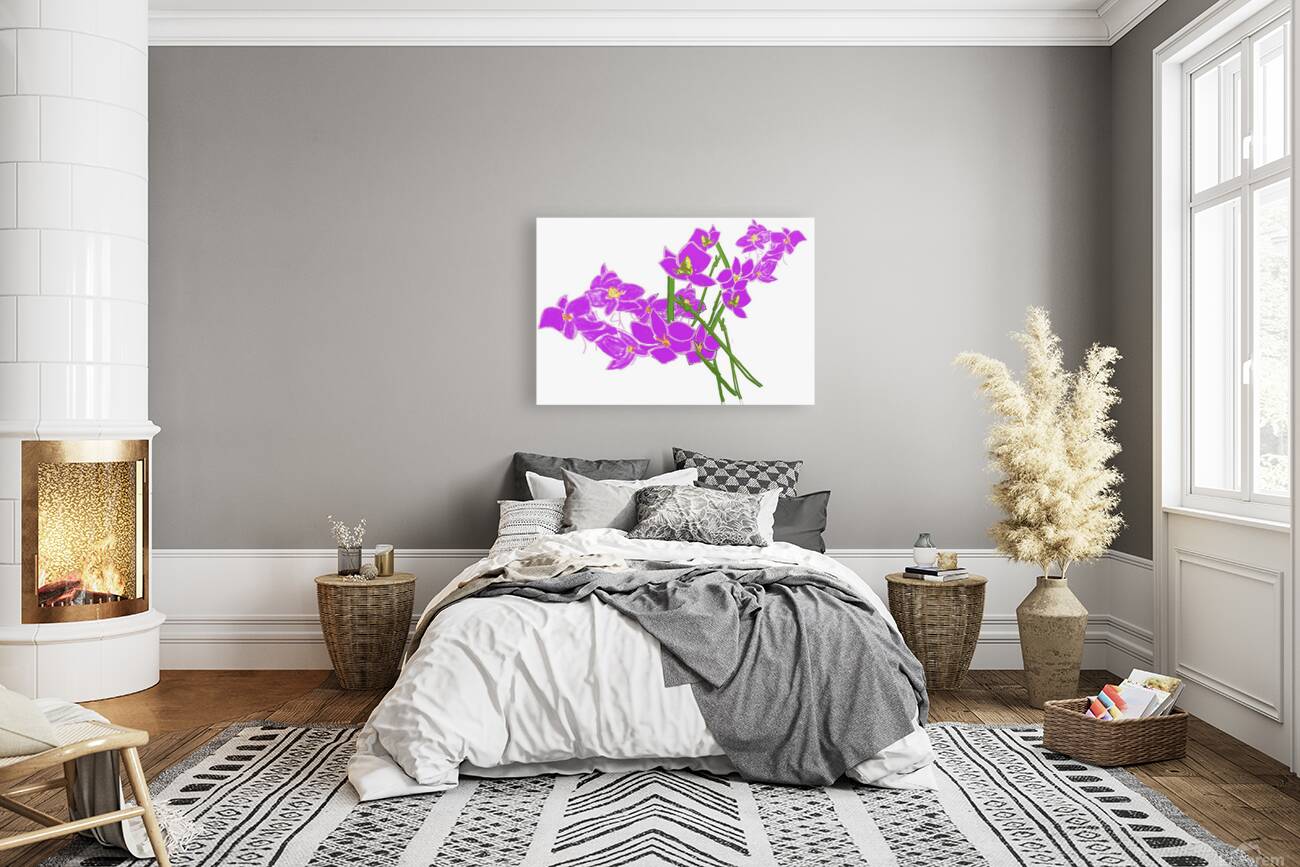 Purple Flowers  Reproduction