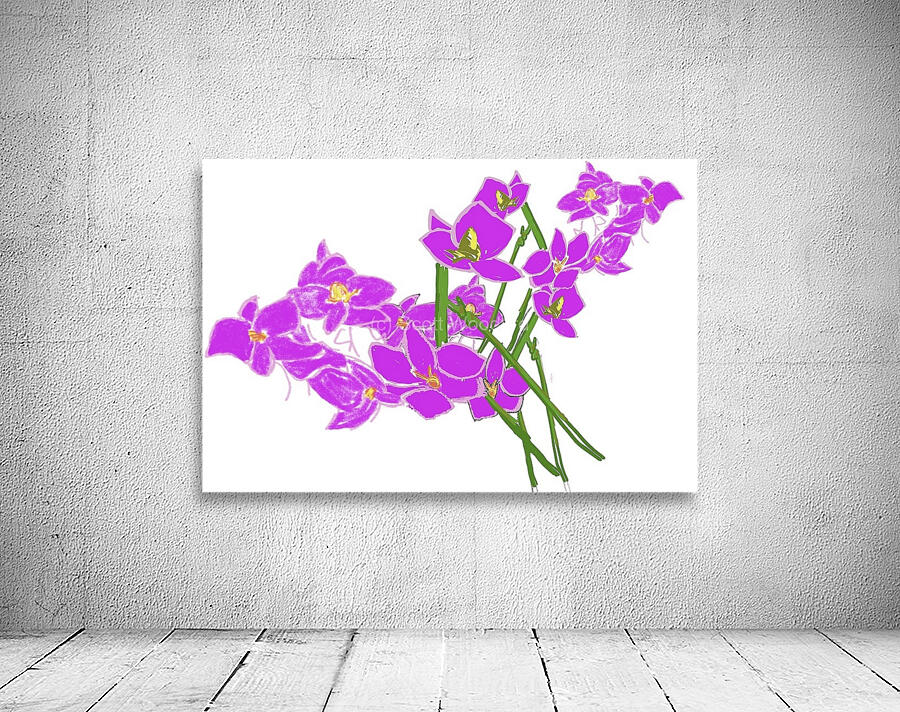 Purple Flowers  Wall Preview