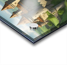 Medieval castle on a cliff Acrylic print