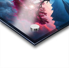 the ethereal beauty of a mystical landscape under the red moonlight Acrylic print