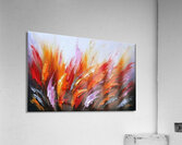 Abstract Feather Oil Painting on Canvas Acrylic Print