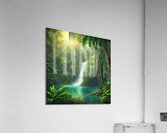 Beautiful waterfall in a lush jungle Acrylic Print