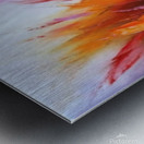 Abstract Feather Oil Painting on Canvas Metal print