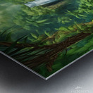 Enchanting waterfall in a lush jungle Metal print