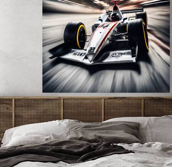 Race car with sleek design captured in a high speed motion blur by nadir amar
