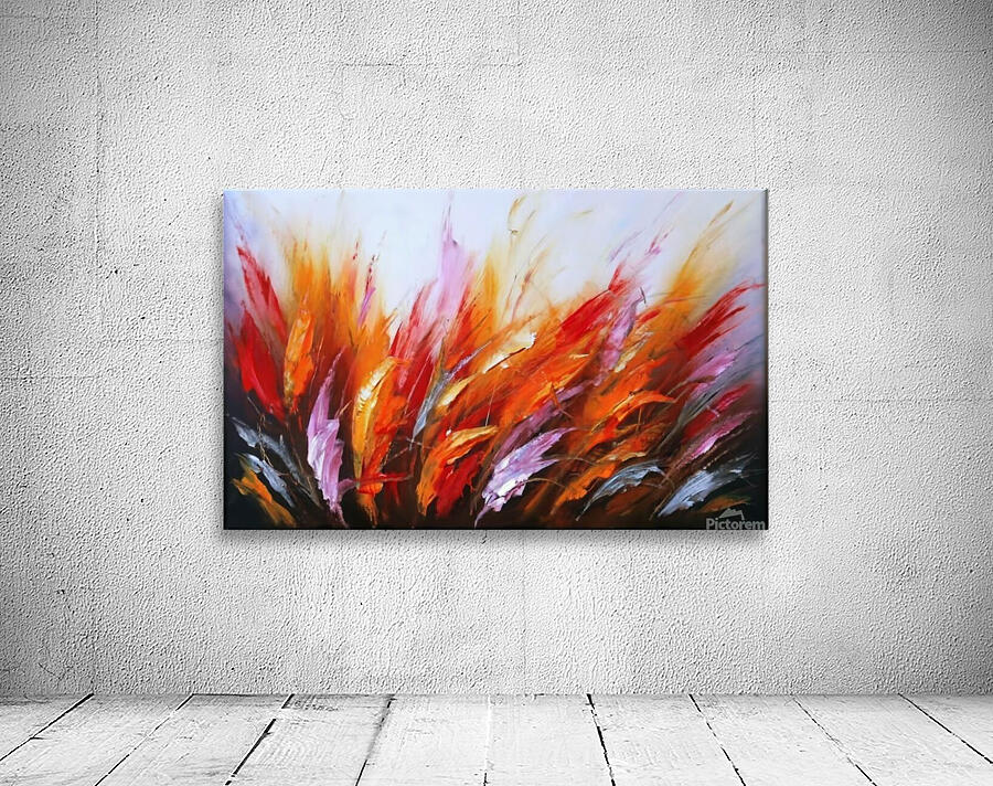 Abstract Feather Oil Painting on Canvas Wall Preview