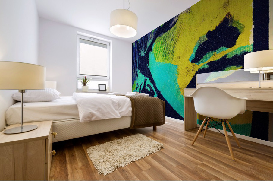 Aster - The pretty blue Mural print