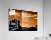 Golden sunset Acrylic Print