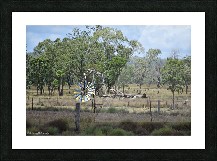 Broken Windmill Picture Frame print