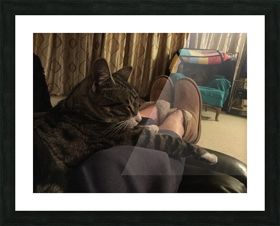 Tiny - on mom yatch Picture Frame print