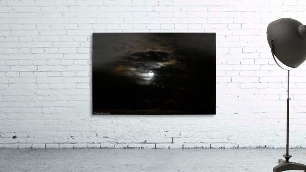 Full moon peeking Wall Preview