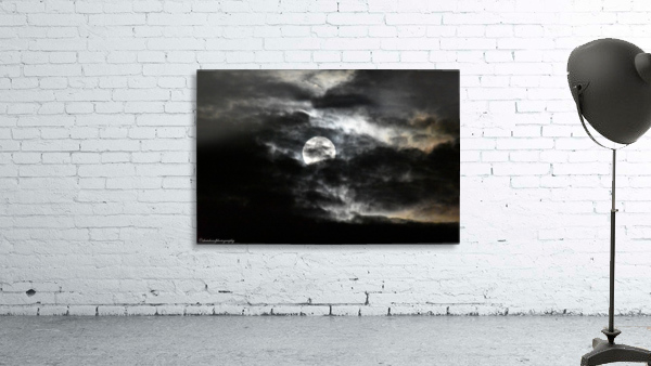 Full Moon cloudy Wall Preview
