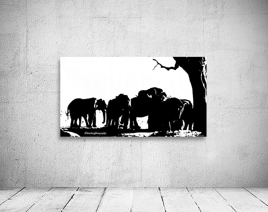 Neg Elephant Bots  Wall Preview