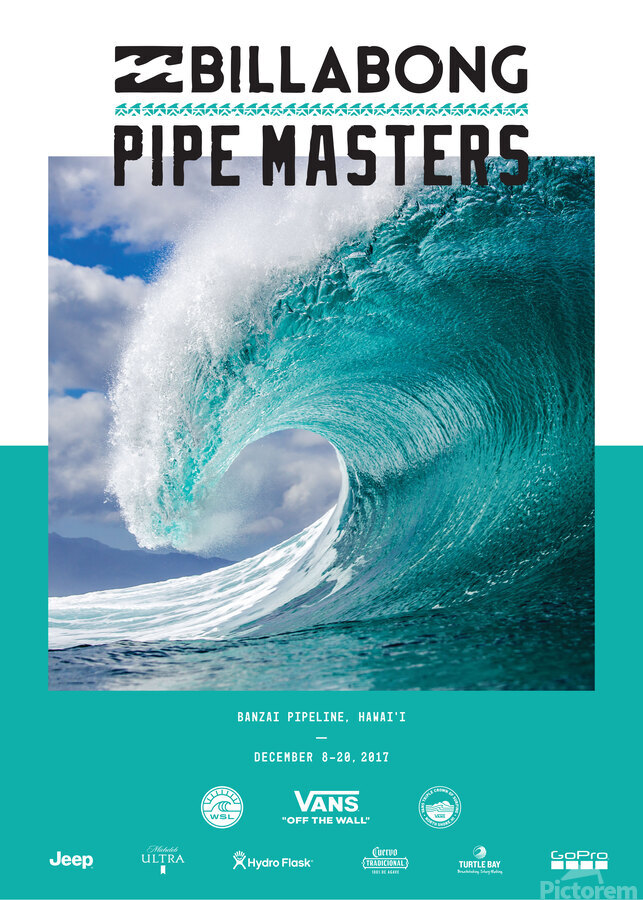 Billabong Pipeline Masters ポスター 2008年 The art of the Pipe