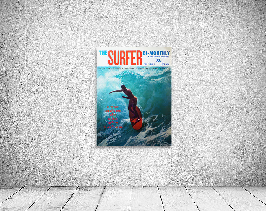 Vintage SURFER MAGAZINE - Surf Poster by Surf Posters Wall Art