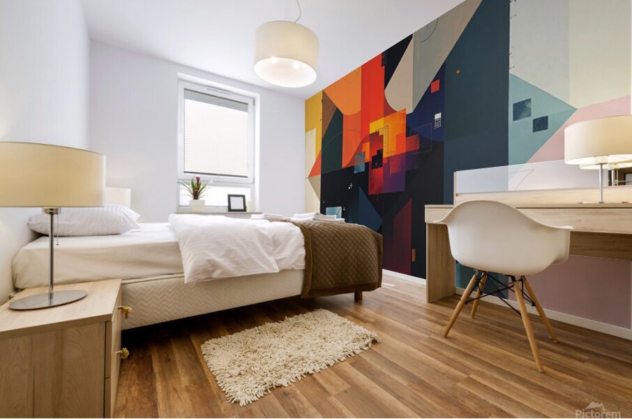 Geometric Abstract 4 Mural print