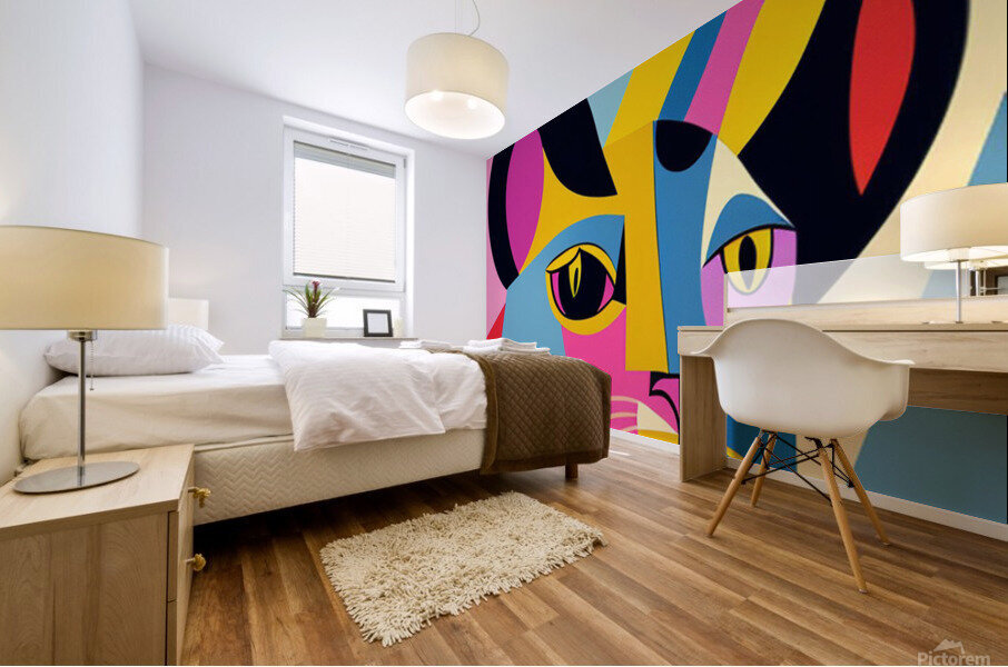 Abstract Cat 1 Mural print
