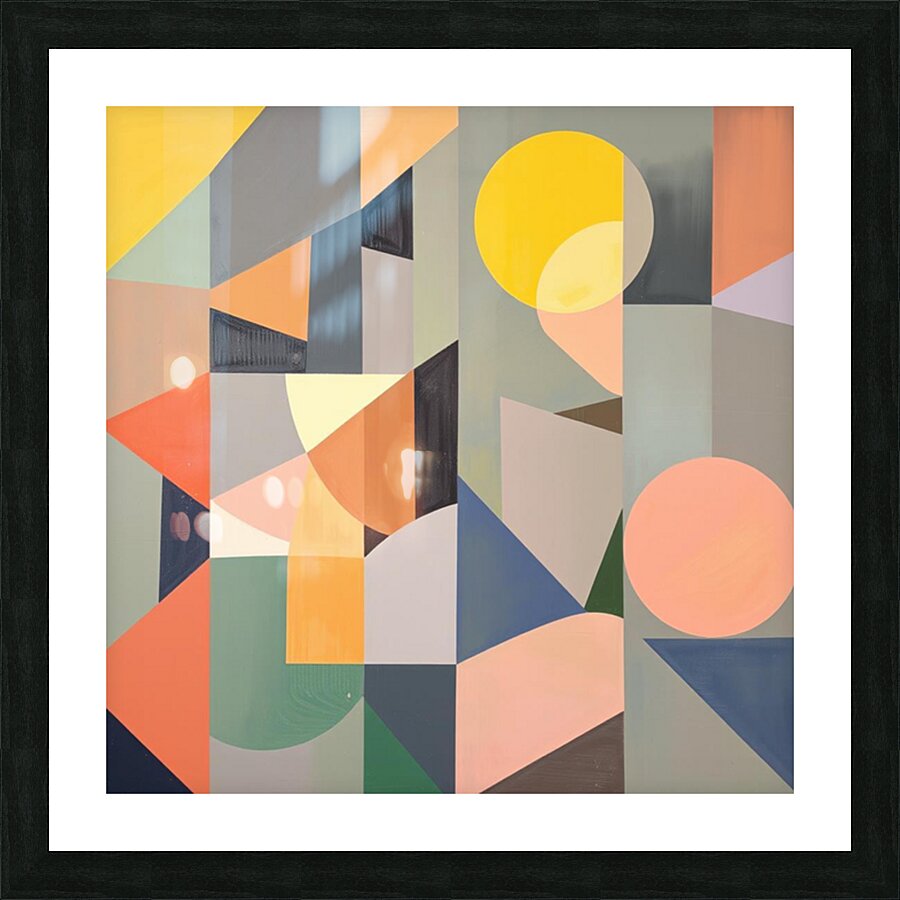 Geometric Abstract 3 Picture Frame print