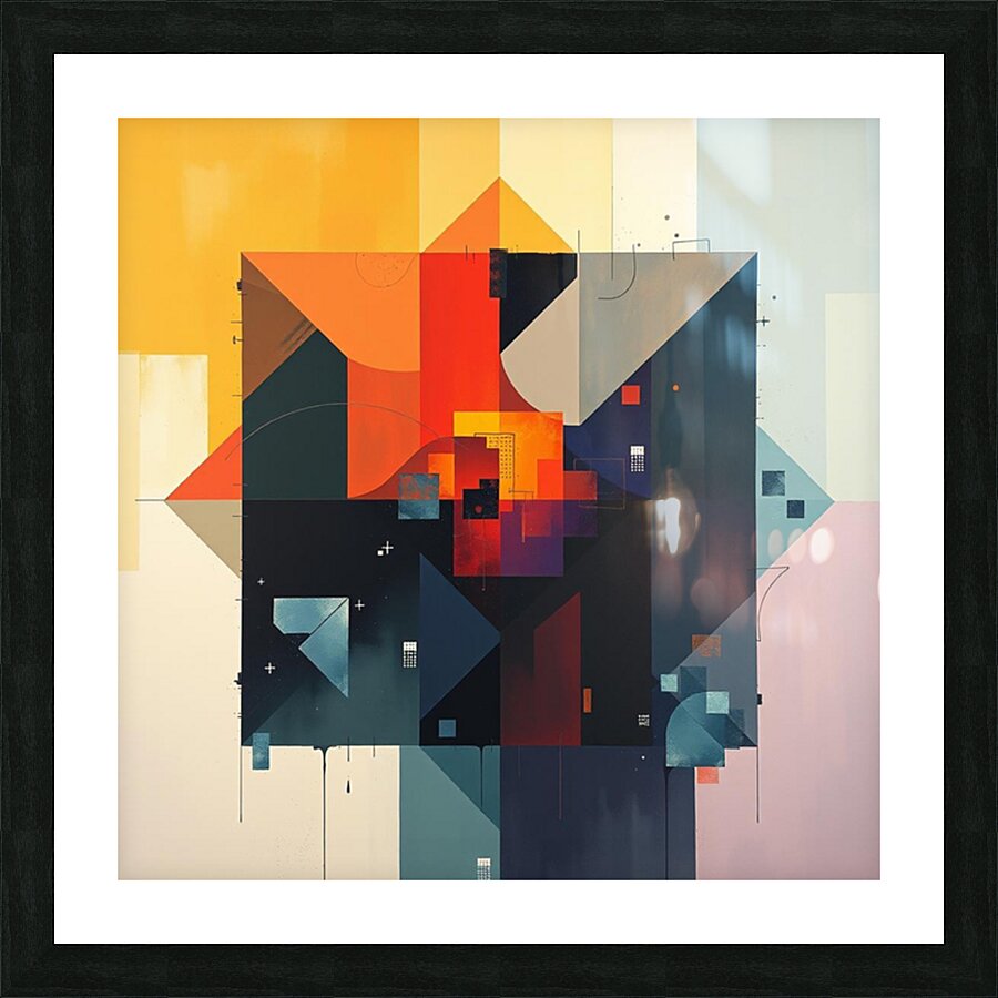 Geometric Abstract 4 Picture Frame print