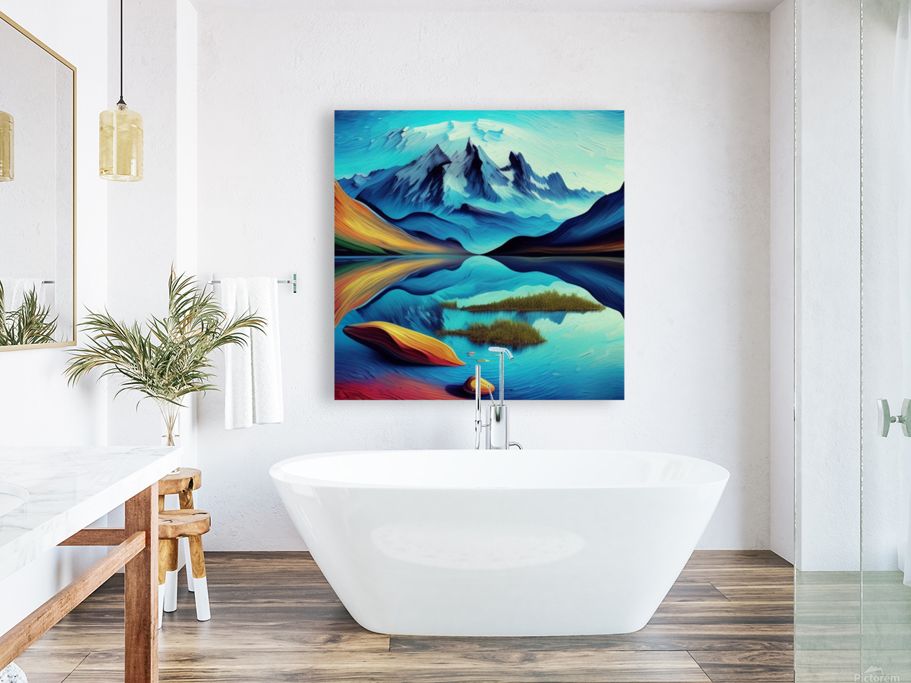 Mountain Lake Reproduction