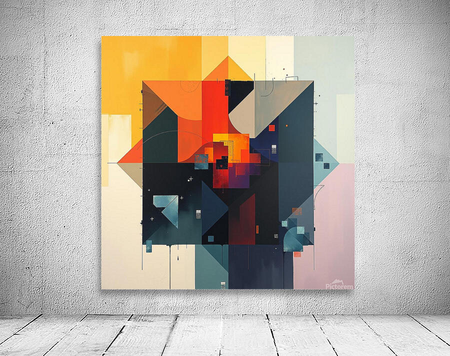 Geometric Abstract 4 Wall Preview