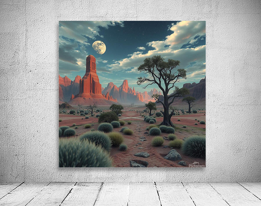 Desert Landscape Wall Preview