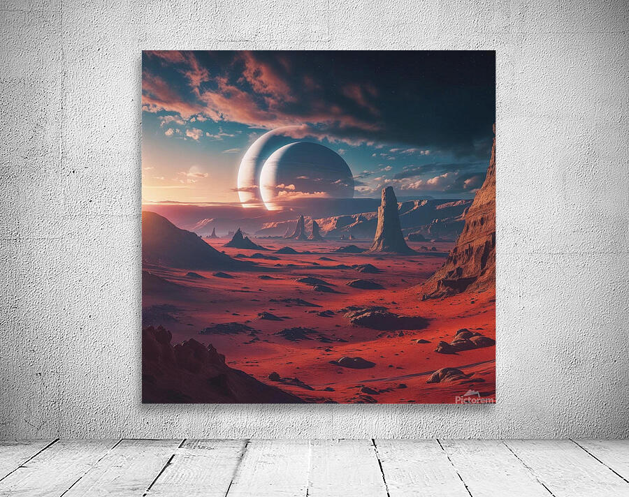Alien Landscape 2 Wall Preview