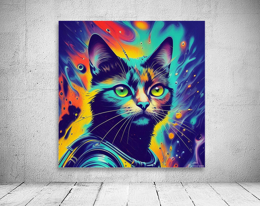 Sci-fi Space Cat  3 Wall Preview