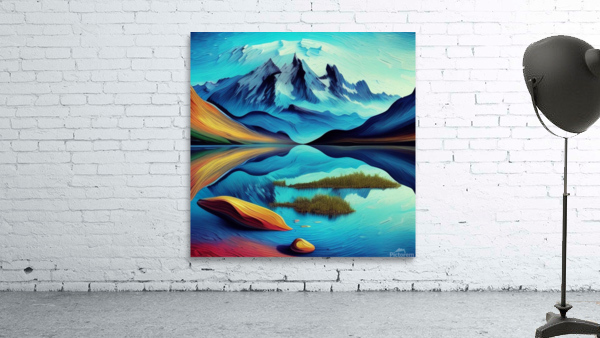 Mountain Lake Wall Preview