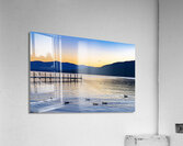 Glowing Mountains Acrylic Print