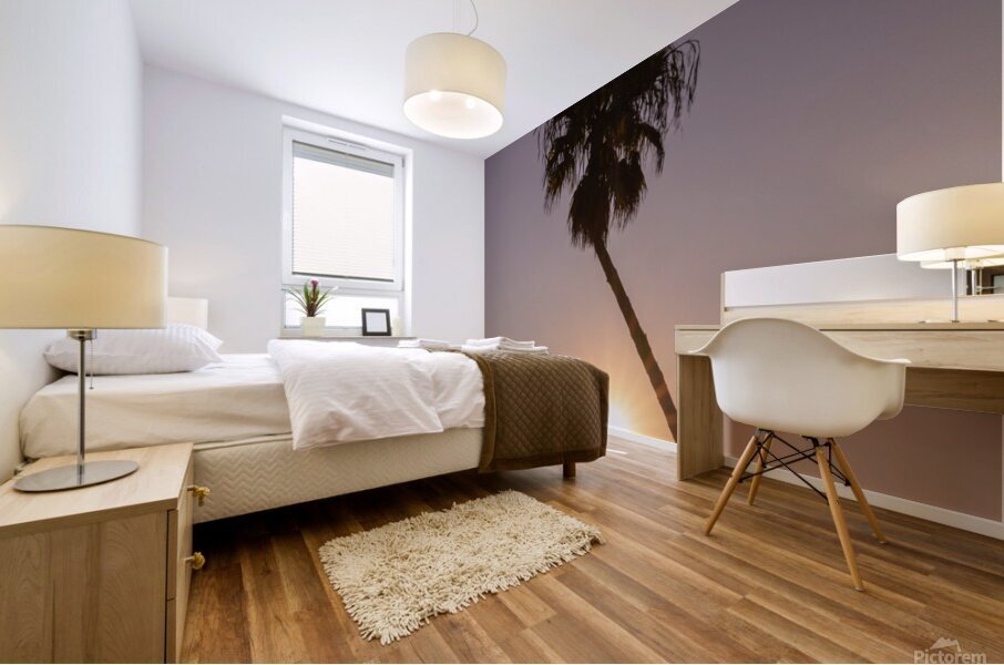 Sunset palms Mural print