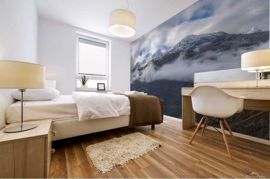 Skagway Mountains Mural print