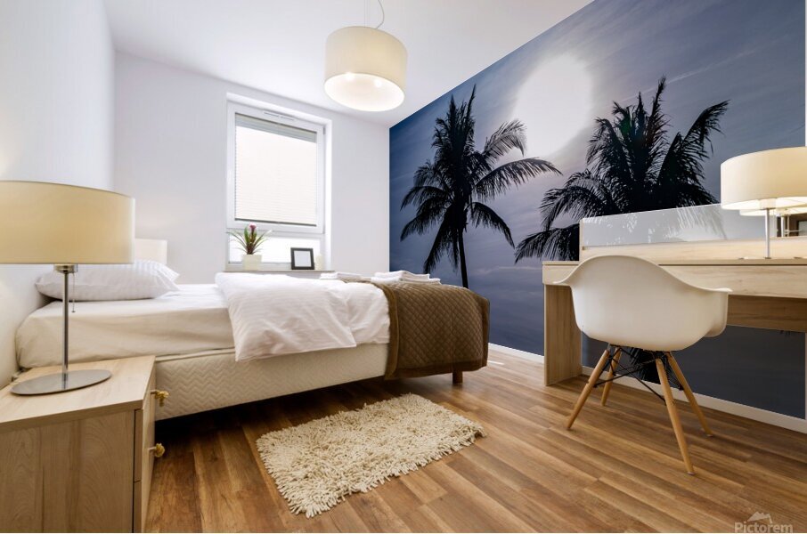 Sillouette Palms Mural print