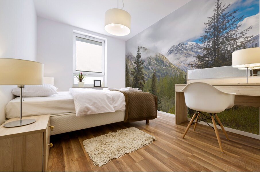 Through the Trees Mural print