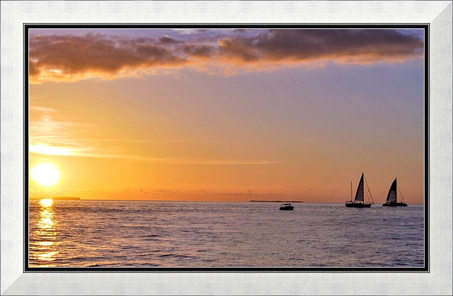   Ocean Sunset Picture Frame print