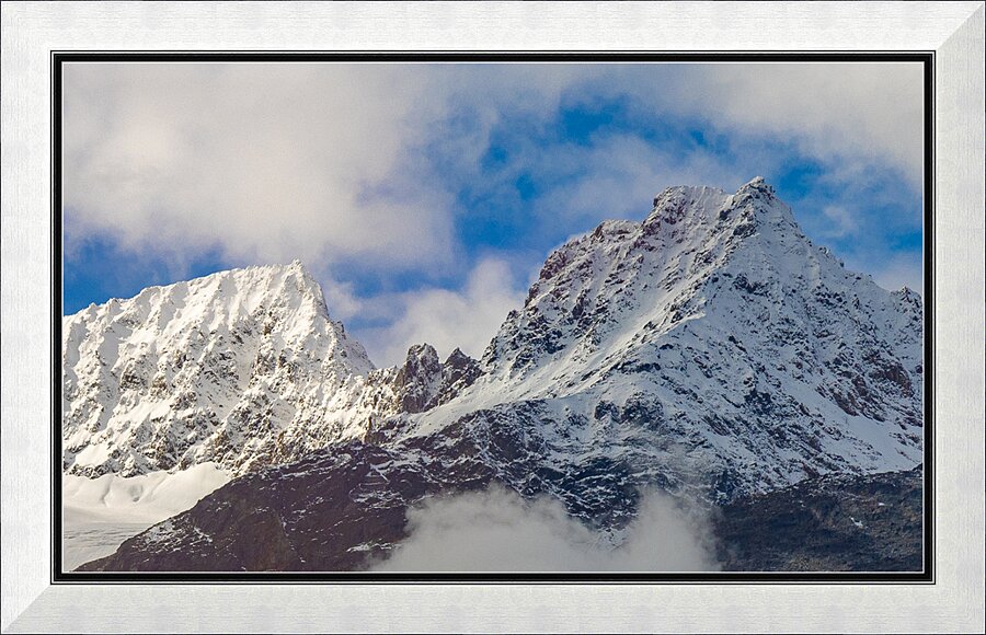 Snow caps Picture Frame print