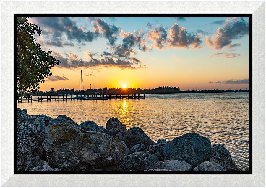 Sunset Bay Picture Frame print