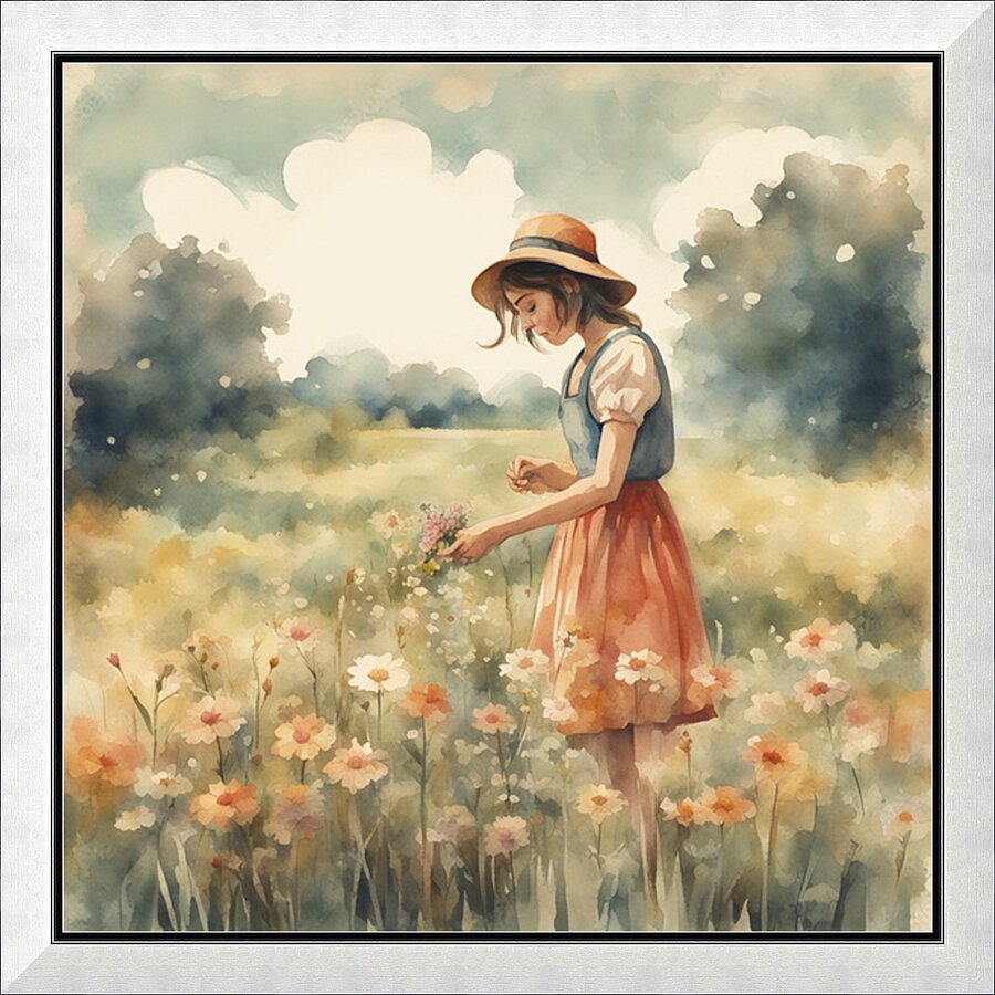 Morning Fields Picture Frame print