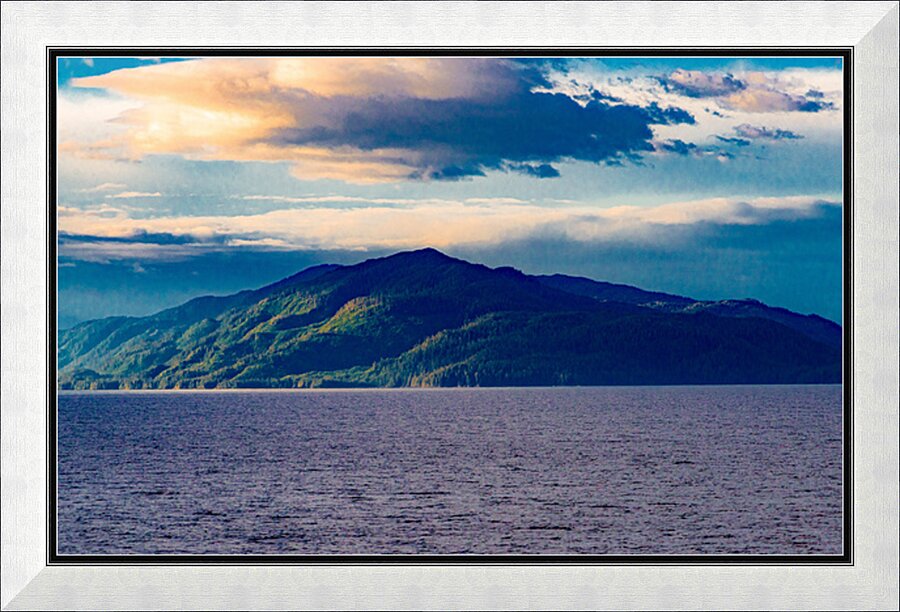 Mountain glow  Picture Frame print