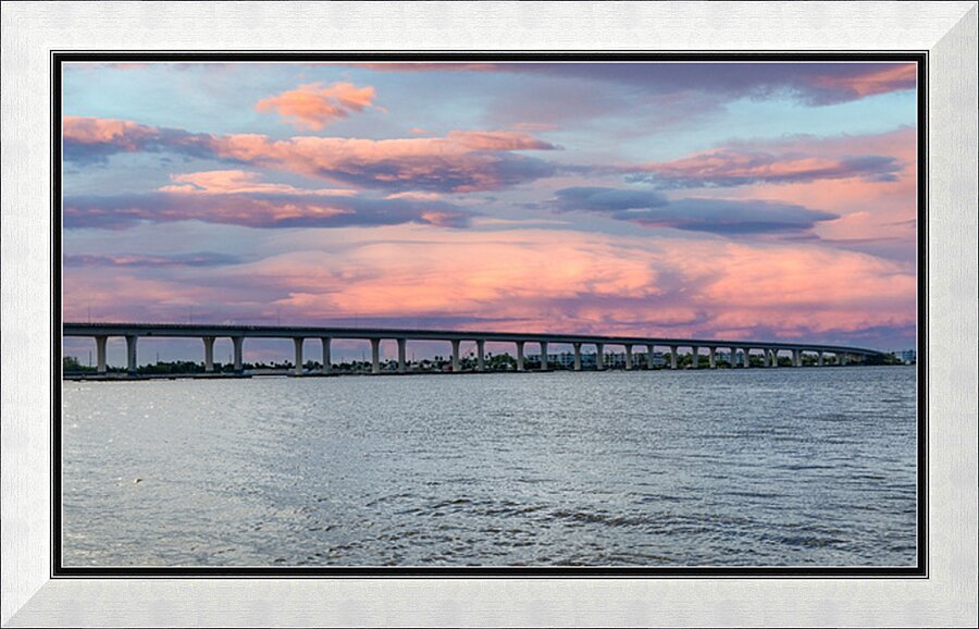 Sunset Bridge  Picture Frame print