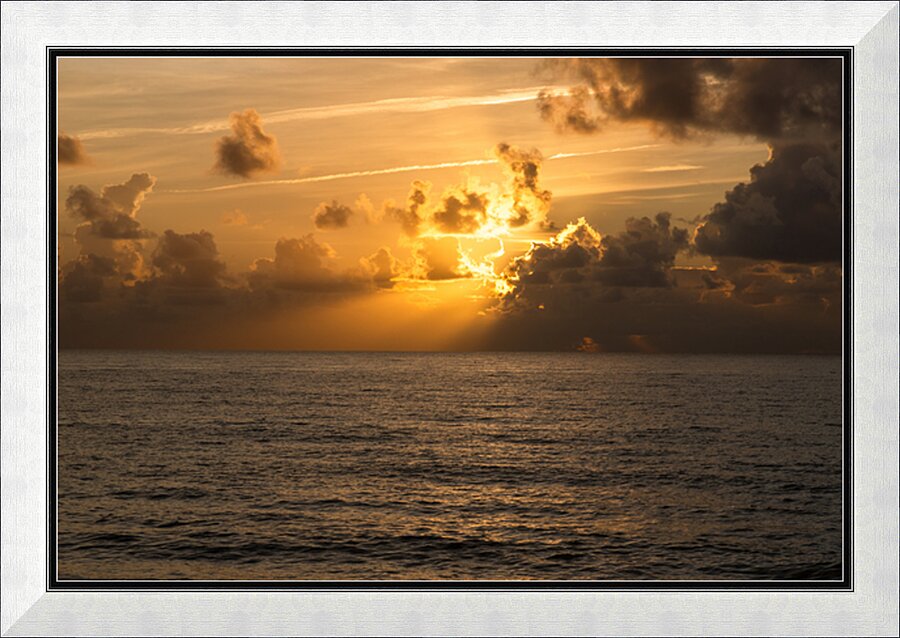 Glowing Rays Picture Frame print