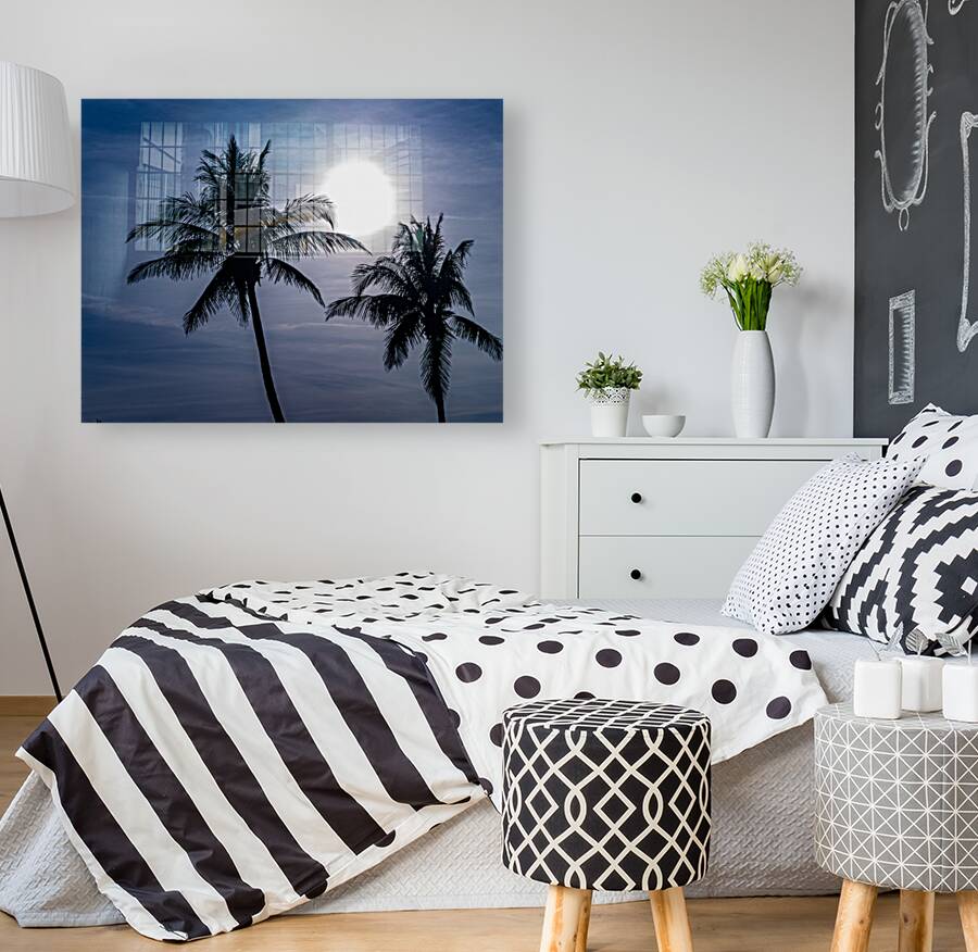 Sillouette Palms Reproduction