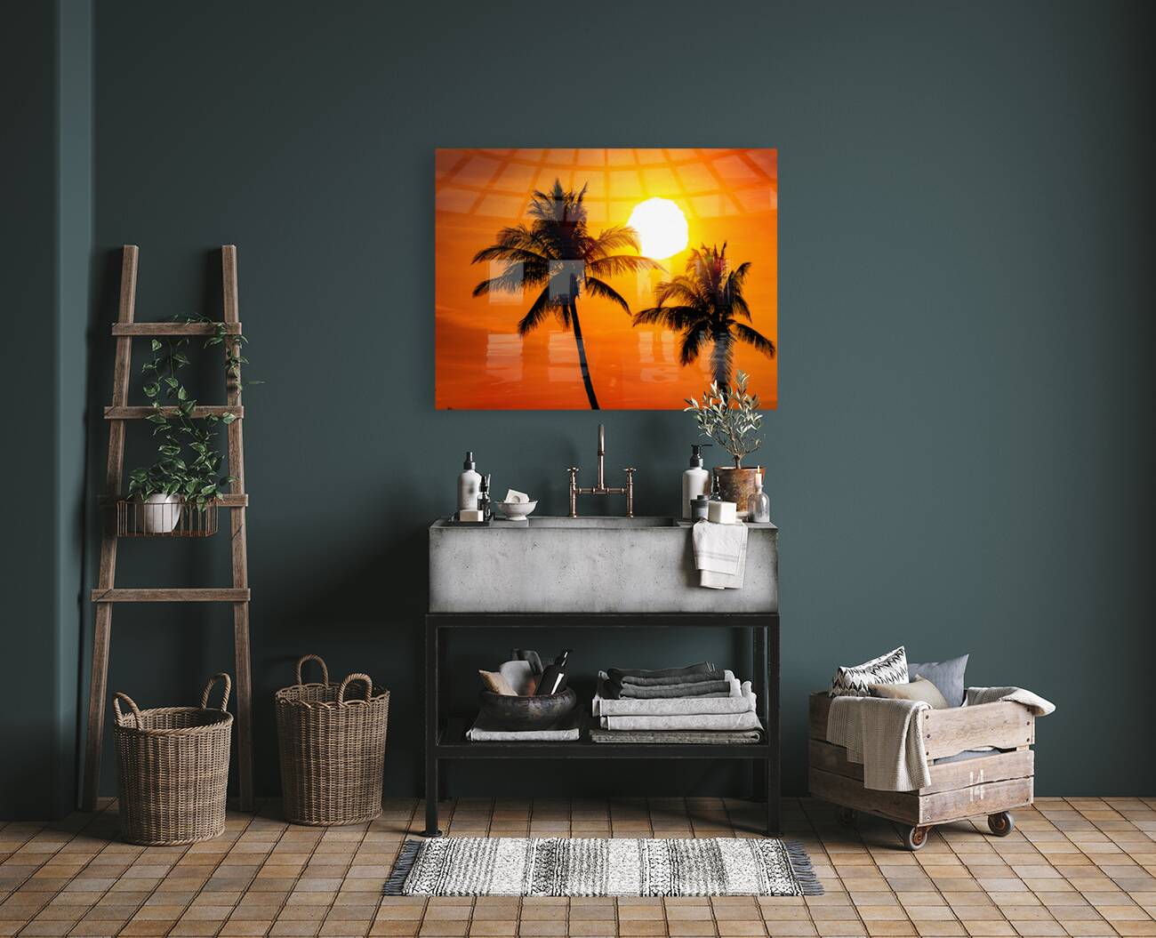 Red Palms Reproduction