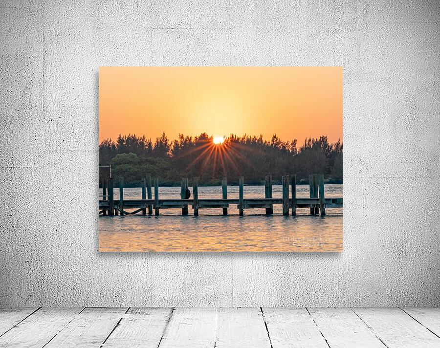 Sunset Dock Wall Preview