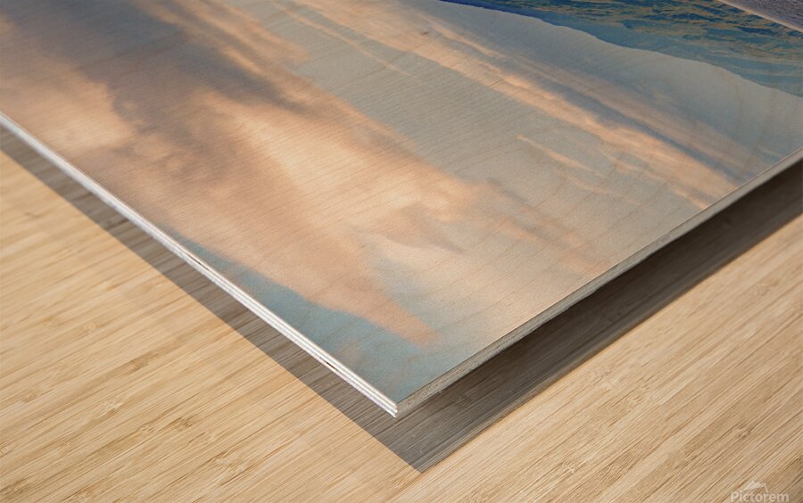 Alaska Mountain view Wood print