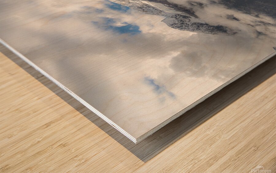 Skagway Mountains Wood print