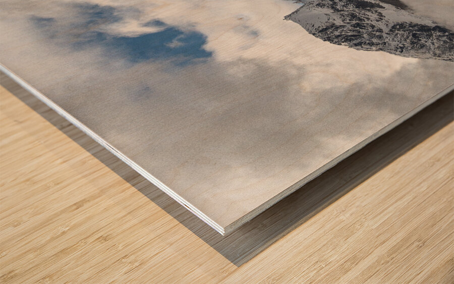 In the Clouds Wood print