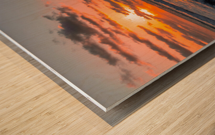 Morning Glow Wood print